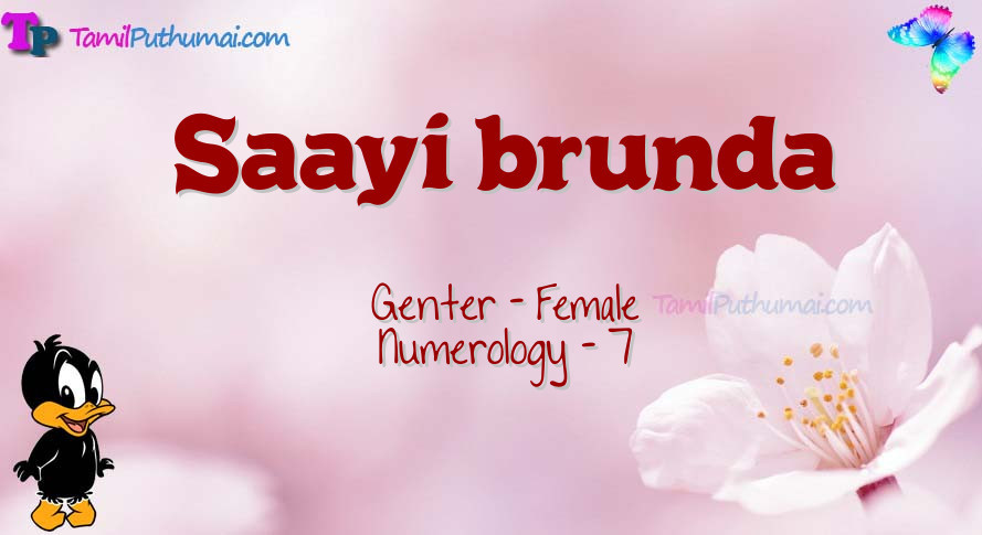 Saayi brunda-babyname-meaning